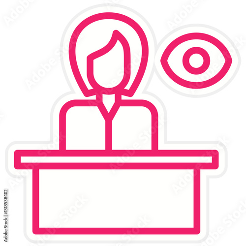 Vector Design Witness Icon Style