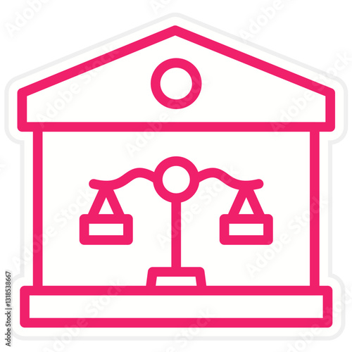 Vector Design Property Law Icon Style