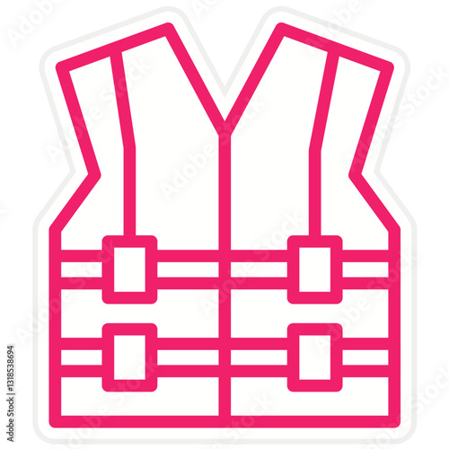 Vector Design Life Vest Icon Style