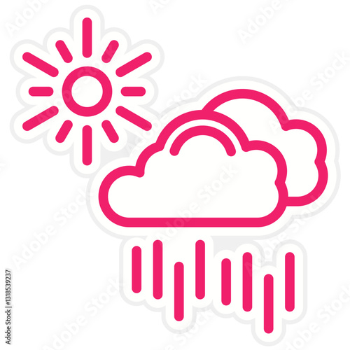 Vector Design Drizzle Icon Style