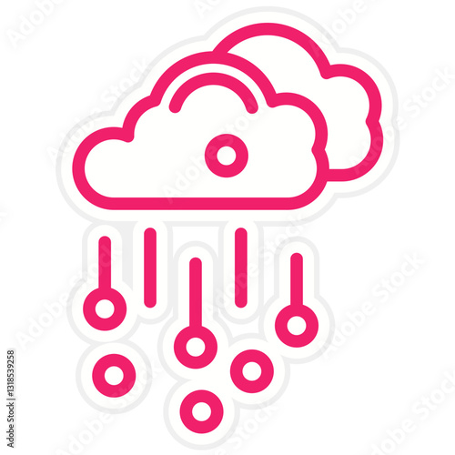 Vector Design Hail Icon Style
