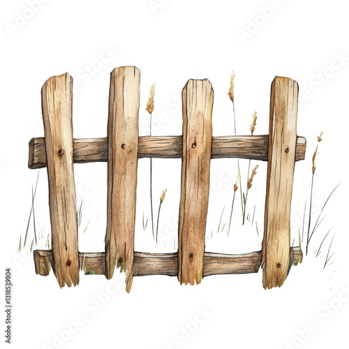 Childrens Book Illustration Hand painted on transparent Background.