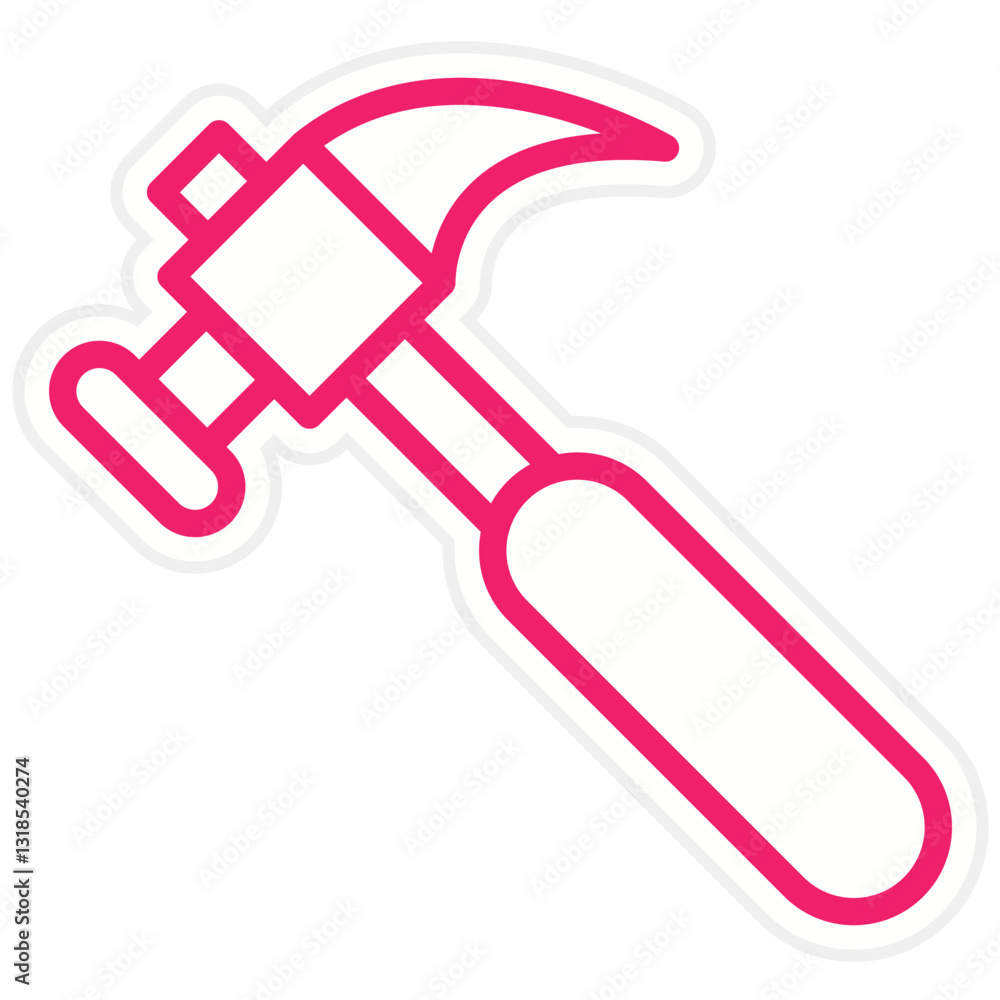 Vector Design Hammer Icon Style Vector Design Hammer Icon Style