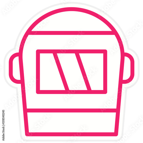 Vector Design Welding Helmet Icon Style