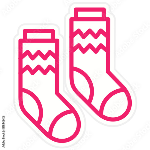 Vector Design Socks Icon Style