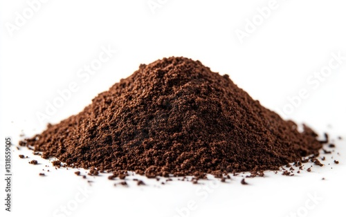 Wallpaper Mural Pile of Dark Ground Coffee Powder on White Surface Still Life Torontodigital.ca