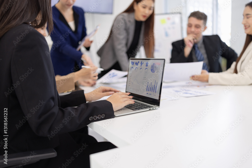 Group of business teamwork working together in meeting room of the workplace concept. Group of business teamwork working together in meeting room of the workplace concept.