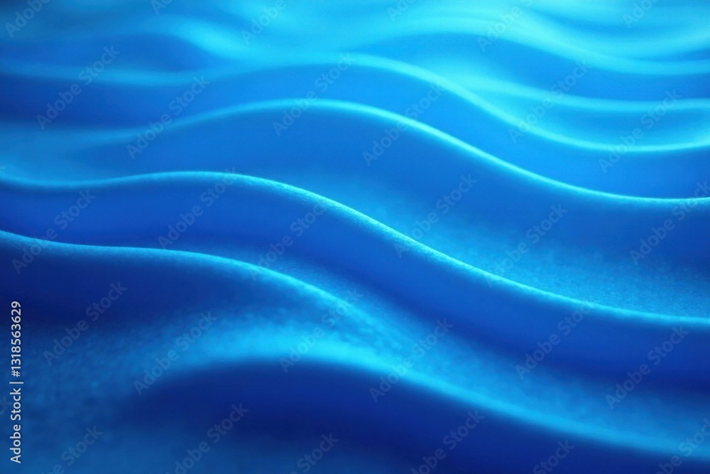 Fototapeta premium Wavy blue abstract background with gentle ripples, oceanic feel, calming scene, soothing atmosphere