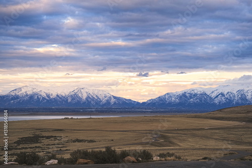 sunrise over the mountains