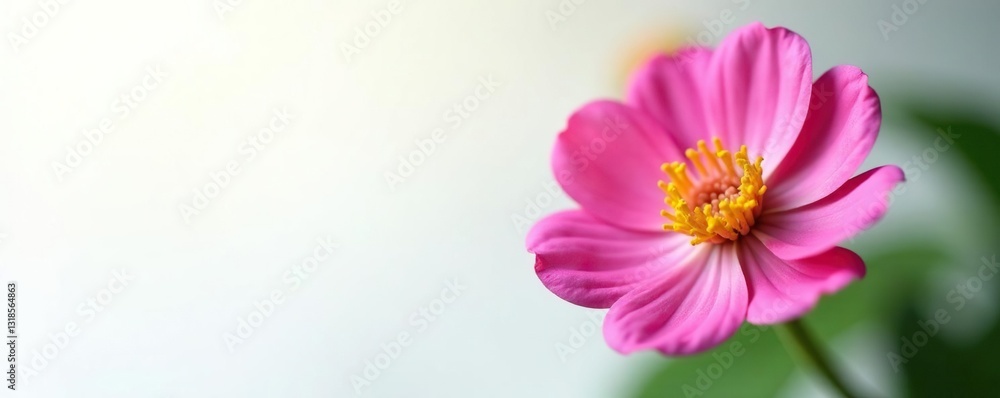 Small, round, and colorful flower on white background, blossom, bloom, nature Small, round, and colorful flower on white background, blossom, bloom, nature