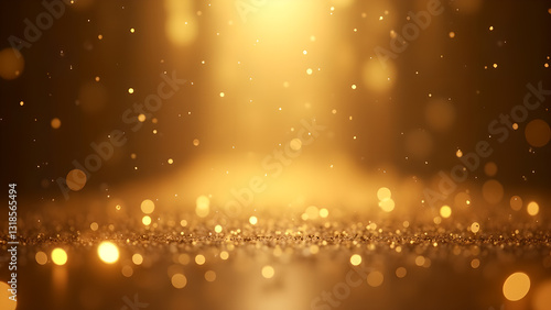 Golden Glitter Sparkle Background