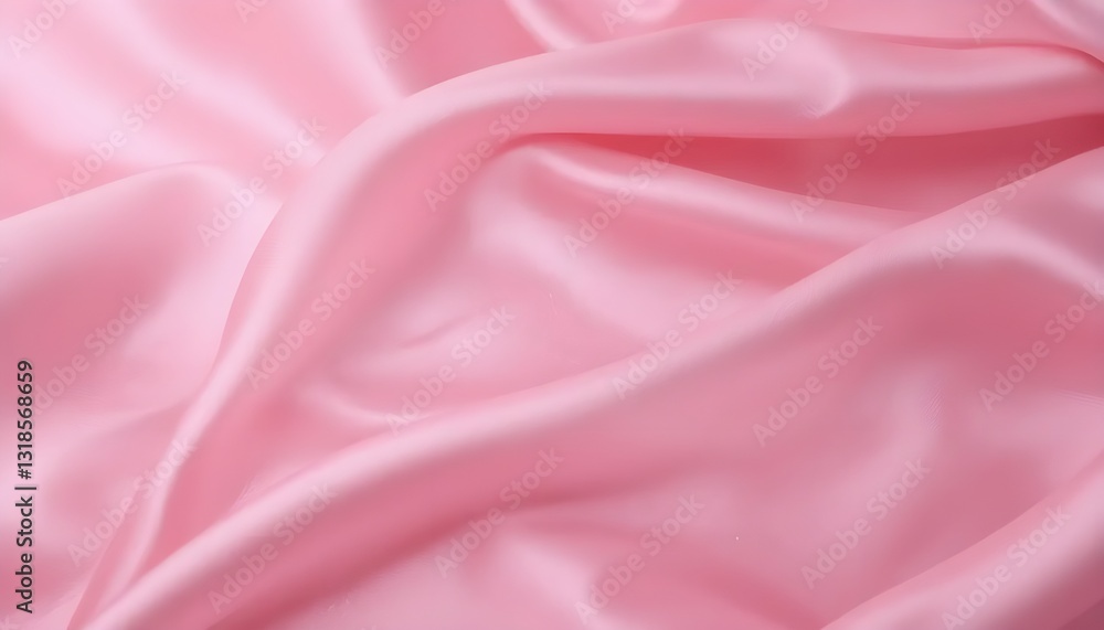 Elegant Pink Satin Fabric Background with Smooth and Shiny Texture Elegant Pink Satin Fabric Background with Smooth and Shiny Texture