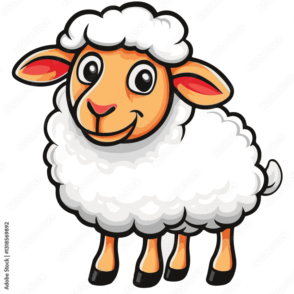 Sheep cartoon vector illustration Sheep cartoon vector illustration