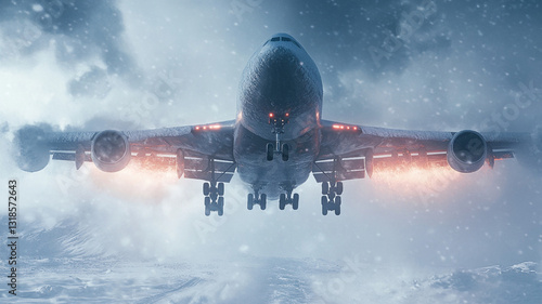 airplane in the sky
