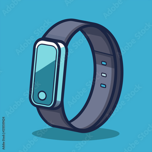 Smart Health Watch Vector Illustration

