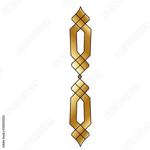 Set with gold extruded embossed patterns.