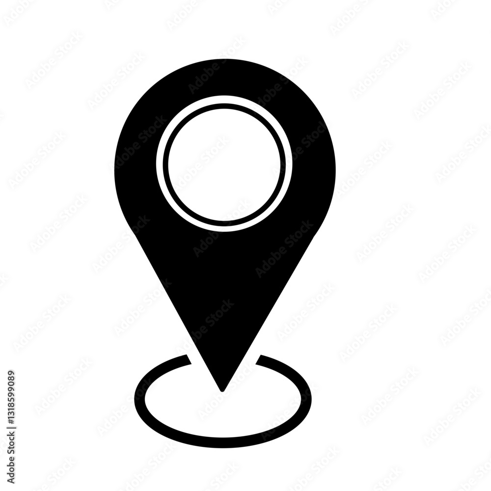 Time, date and address or location icons. Time, date and address or location icons.