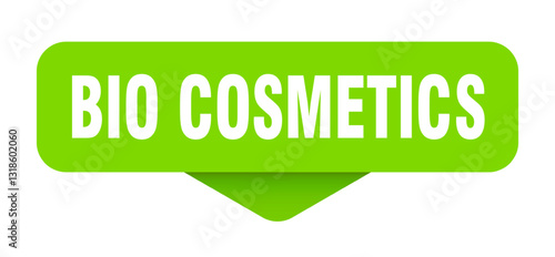 bio cosmetics sticker. bio cosmetics sign on transparent background