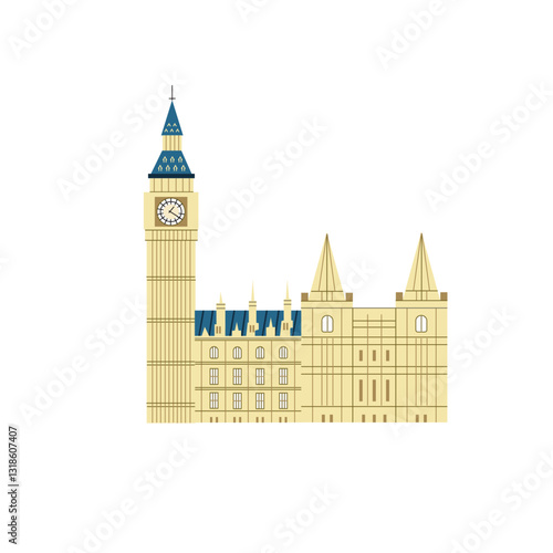 Big Ben in London, UK – An iconic clock tower in London, part of the Palace of Westminster, known for its historic chimes and Gothic architecture.