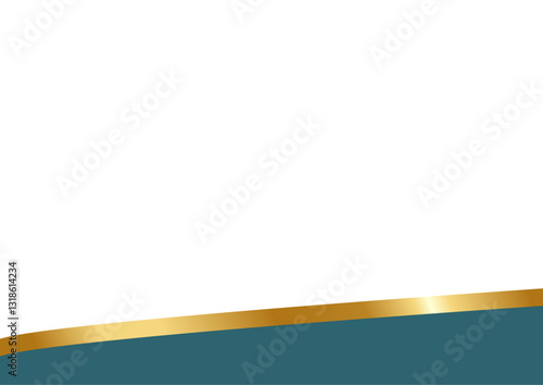 dark blue and Gold Letterhead Header Divider Template Set
