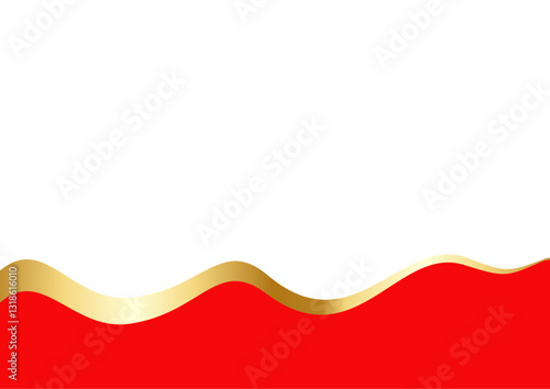  red and Gold Letterhead Header Divider Template Set