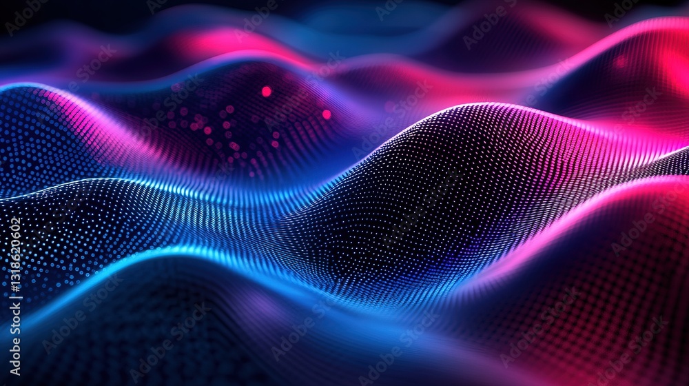 Futuristic Abstract Digital Waveforms with Neon Gradients and Smooth Flowing Patterns, Symbolizing Motion and Innovation in Tech Futuristic Abstract Digital Waveforms with Neon Gradients and Smooth Flowing Patterns, Symbolizing Motion and Innovation in Tech