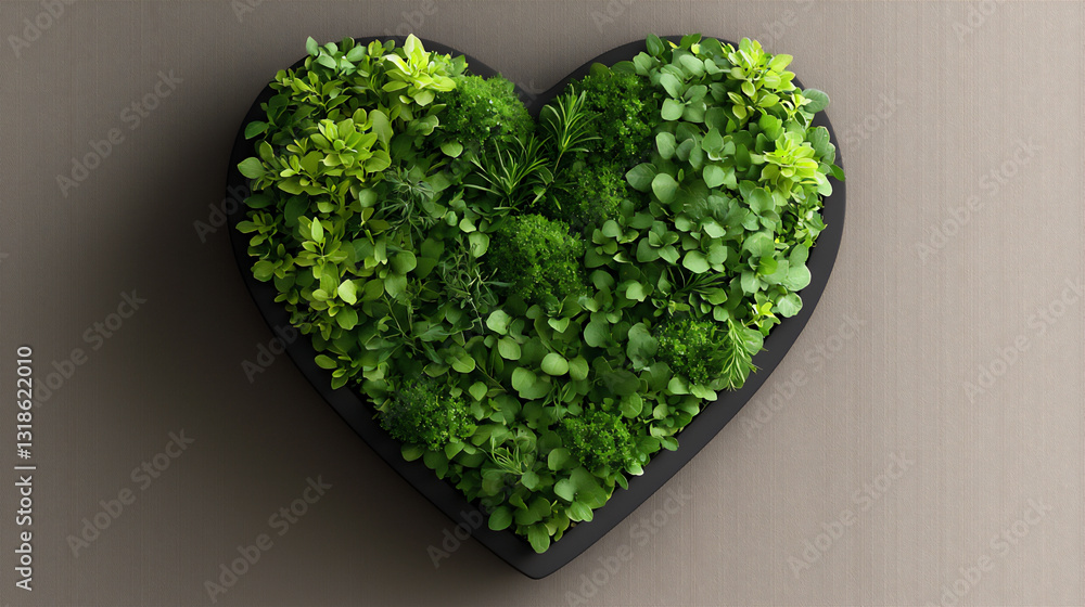 sophisticated heart-shaped herb decor sophisticated heart-shaped herb decor