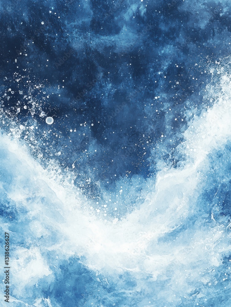 Dynamic watercolor waves galaxy background abstract art oceanic theme fluid motion Dynamic watercolor waves galaxy background abstract art oceanic theme fluid motion