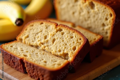 Mouthwatering Banana Bread Detail Shot