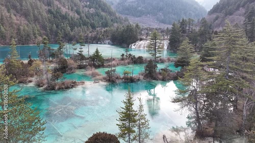 Jiuzhai Valley Scenic Area in southwest China's Sichuan provin
