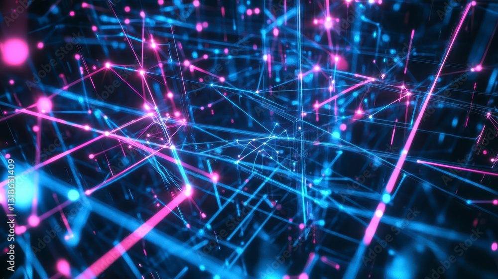 Digital Network of Interconnected Data: The image is a vibrant representation of a complex digital network. It evokes a sense of modern technology and interconnected systems. Digital Network of Interconnected Data: The image is a vibrant representation of a complex digital network. It evokes a sense of modern technology and interconnected systems.