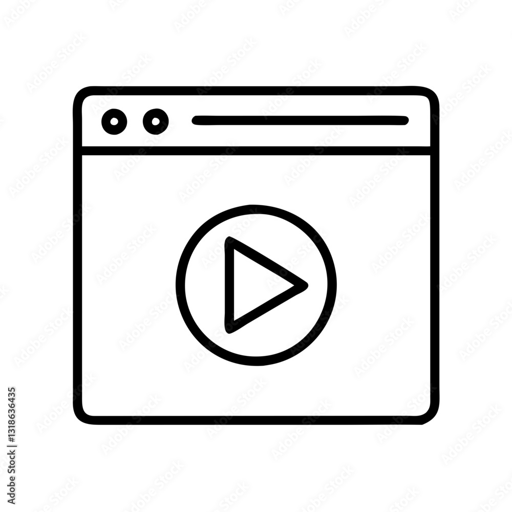 play button icon, play button line art - simple line art of play button, perfect for play button logos and icons play button icon, play button line art - simple line art of play button, perfect for play button logos and icons