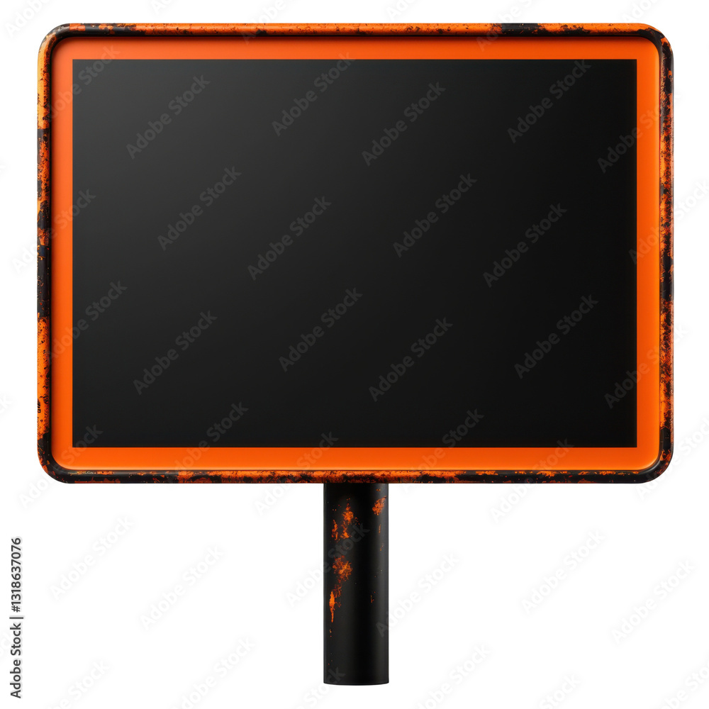 Fototapeta premium Interactive blank billboard urban setting advertising space vibrant environment street view digital marketing potential, transparent background