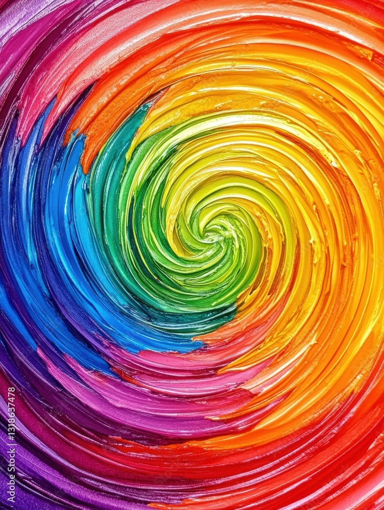 Fototapeta premium Colorful turbulence watercolor swirl background artistic design vivid environment abstract viewpoint