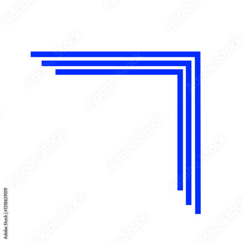 Decorative corners frames doodle set.