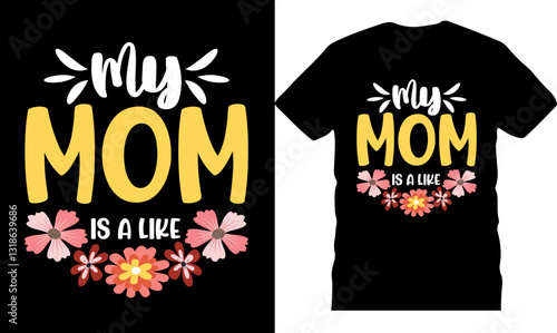 trendy mom typography t-shirt design