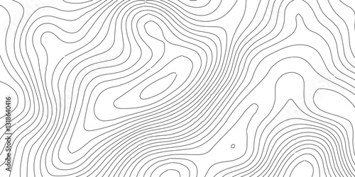 Topographic map patterns, topography line map,Topographic map and landscape terrain texture grid,Abstract geometric topographic contour map background.