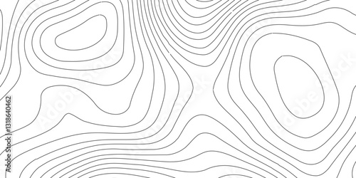 Topographic map patterns, topography line map,Topographic map and landscape terrain texture grid,Abstract geometric topographic contour map background.