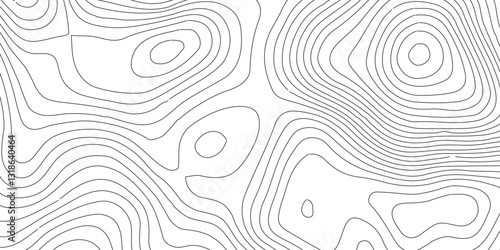 Topographic map patterns, topography line map,Topographic map and landscape terrain texture grid,Abstract geometric topographic contour map background.