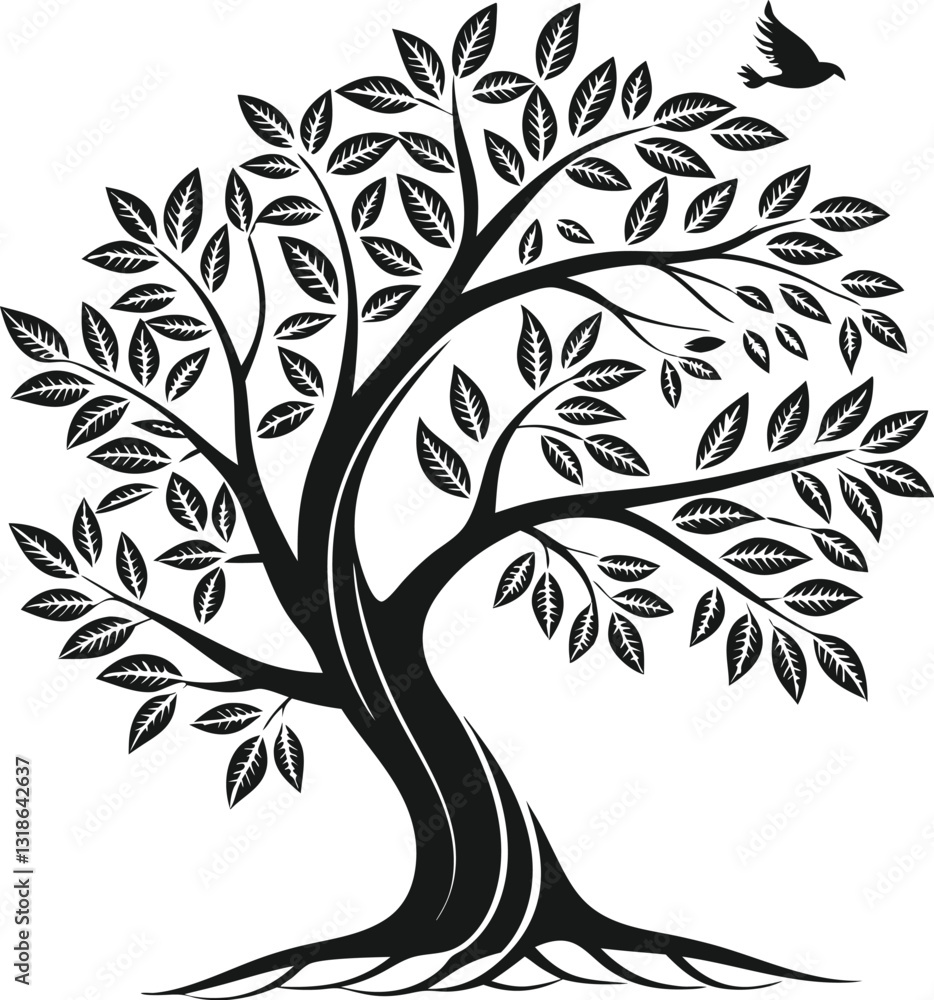 Obraz premium Tree silhouette