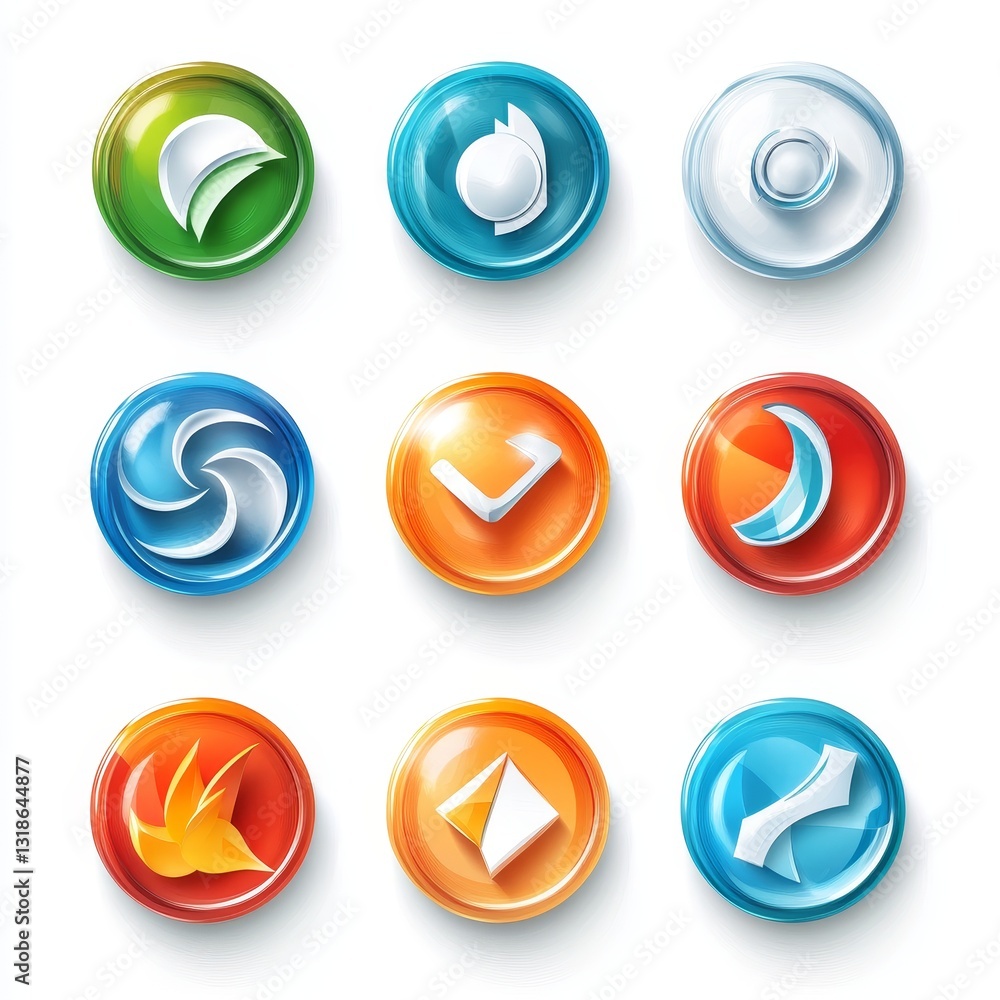 Buttons for web and mobile applications. Vector illustration. Eps 10. Buttons for web and mobile applications. Vector illustration. Eps 10.