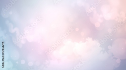 A background template with an ethereal and spiritual vibe, featuring a light aura, gentle color contrasts