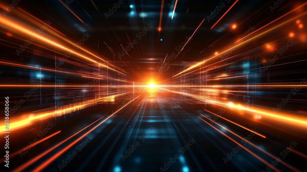 Obraz premium Futuristic background radiating power and luxury with a glowing aura in a realistic style