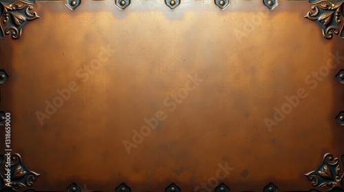 A background template showing a high-angle perspective of a cast bronze surface