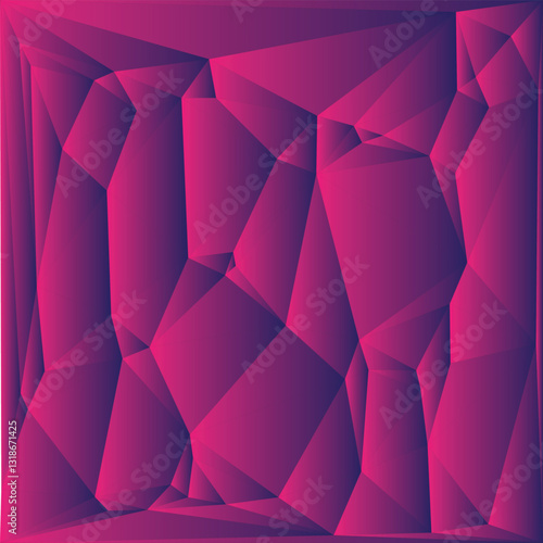 Abstract Geometric Background With Vibrant Purple Polygonal Shapes