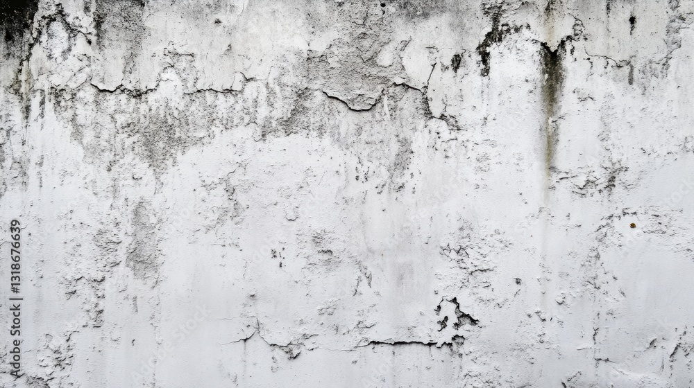 Obraz premium Weathered White Wall Texture