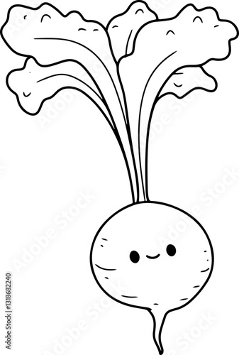 beetroot cartoon doodle