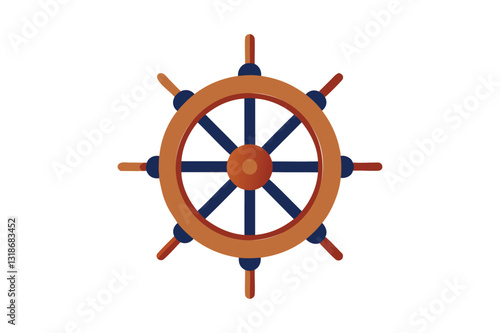 steering wheel on a white background