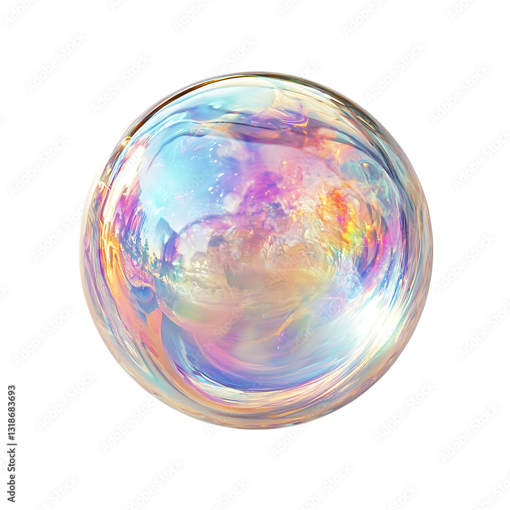 PNG Iridescent Bubble Against Transparent Background PNG Iridescent Bubble Against Transparent Background