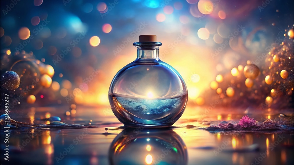 Surreal Empty Glass Bottle with Thick Lip - Whimsical Still Life Photography Surreal Empty Glass Bottle with Thick Lip - Whimsical Still Life Photography